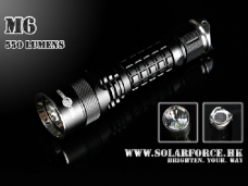 Solarforce M6 CREE XM-L T6 550-Lumens 2-Modes High Power LED Flashlight